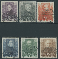 ÖSTERREICH 1918-1938 524-29 O, 1931, Dichter, Prachtsatz, Mi. 270.- - Other & Unclassified