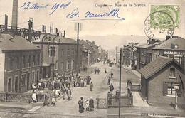 Ougrée - Rue De La Station (1908 Animée Papeterie Choteau) - Seraing