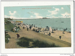 WEST CLIFF SHOWING PIER CLACTON ON SEA CPA BON ETAT - Clacton On Sea