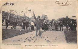 Paris     75       Paris Vécu   Charmeur D'oiseaux Aux Tuileries  Edition Laroche Joubert 16 Angoulême    (voir Scan) - Sets And Collections