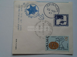 D178751 ISRAEL   Envelope  Cut - Uprated Postal Stationery - 1957 - Jerusalem  1947-57 - Sonstige & Ohne Zuordnung