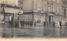 Paris     75006     Inondations 1910  . Quai Malaquais Et Rue Bonaparte  (voir Scan) - Paris Flood, 1910