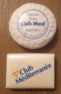 LOT DE 2 MINIS SAVONS PUBLICITAIRE CLUB MED - Produits De Beauté