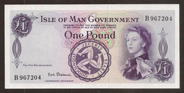 MAN (Isle Of). 1 Pound (1961), Sign. 2. Pick 25b. Prefix B. UNC - 1 Pound
