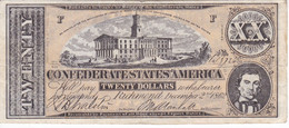 BILLETE DE ESTADOS UNIDOS DE 20 DOLLARS DEL AÑO 1862 (REPRODUCCIÓN) - Autres & Non Classés