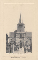 3940) GUISCARD  Oise - L' EGLISE - Tristant Nouveautes Confection Chanssures - Tolle PRÄGE LITHO Mit Männern ALT ! - Guiscard