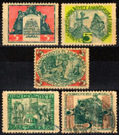 Hungary KuK WWI WW1 War Widow Orphan Aid Charity Stamp 1916 LABEL CINDERELLA VIGNETTE Horse Soldier Sword Coat Of Arms - WW1