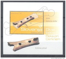 Slovenia Slovenie Slowenien 2007:Mi 663; Archaeology, Music, Bone Flute 55.000 Years Old; Mint Mnh - Archéologie
