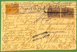 98661 - ARGENTINA - POSTAL HISTORY - POSTCARD To  ITALY - 1918 - Otros & Sin Clasificación