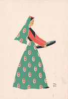 Titta Buzzi, Figura Femminile Stile Futurista Viaggiata In Busta 1937 - Sin Clasificación