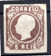 PORTUGAL - (Royaume) - 1862-64 - N° 13a - 5 R. Brun (Type II) - (Louis 1er) - Unused Stamps