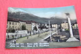 Aosta Piazza Repubblica 1957 - Andere & Zonder Classificatie