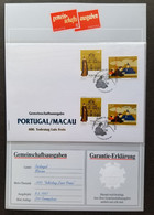 Macao Macau - Portugal Joint Issue 400th Anniv Of Father Luis 1997 China (joint FDC) *dual PMK *guaranty Card *limited - Covers & Documents