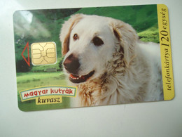 HUNGARY  USED  CARDS  DOG DOGS - Chiens