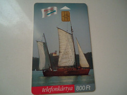 HUNGARY  USED CARDS  BOATS SHIPS - Schiffe