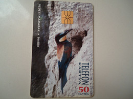 HUNGARY  USED   PHONECARDS  BIRD BIRDS - Peces