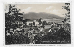 (RECTO / VERSO) SCHMALKALDEN I. THUR EN 1937 - BLICK ZUM SCHLOSS - BEAU TIMBRE ET CACHET - FORMAT CPA - Schmalkalden