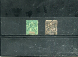 Anjouan 1892-99 Yt 4 5 - Used Stamps