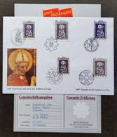 Vatican - Poland - Czech - Hungary - Germany Joint Issue St. Adalbert 1997 (joint FDC) *guaranty Card *limited - Cartas & Documentos