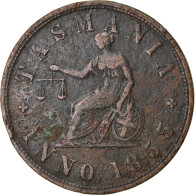 Monnaie, Australie, Victoria, Penny, 1855, TB+, Cuivre, KM:Tn53 - Fichas (Prisioneros De Guerra)