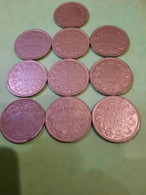Lot De 10 Monnaies Albert I - 5 Francs & 1 Belga