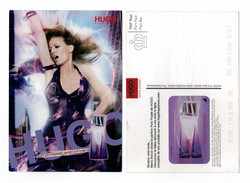 Cartes Parfumées Carte HUGO BOSS PURE PURPLE  RECTO VERSO LIQUATOUCH - Modernes (à Partir De 1961)