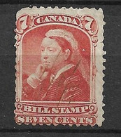 Canada Fical Victoria 7 Cents Ocre   B/TB   Voir Scans    - Fiscali