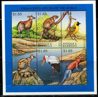 CR0301 Antigua Barbuda 1997 Animals, Lizards, Birds, Etc. S/S - Sonstige