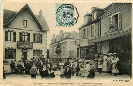 Culan * La Place De La Grande Croix * La Fanfare Culanaise * Commerce Magasin JOUHANNEAU THORINEAU - Culan