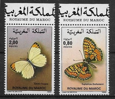 Thème Papillons - Maroc - Timbres ** - Neuf Sans Charnière - TB - Butterflies