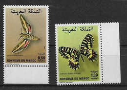 Thème Papillons - Maroc - Timbres ** - Neuf Sans Charnière - TB - Schmetterlinge