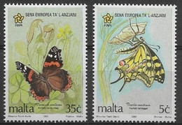Thème Papillons - Malte - Timbres ** - Neuf Sans Charnière - TB - Schmetterlinge