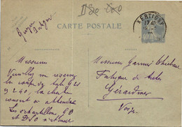 88 XERTIGNY - GUYON - Entiers Postaux -  Année 1930 - Xertigny