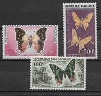 Thème Papillons - Madagascar - Timbres ** - Neuf Sans Charnière - TB - Vlinders