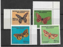 Thème Papillons - Madagascar - Timbres ** - Neuf Sans Charnière - TB - Papillons