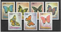 Thème Papillons - Nicaragua - Timbres ** - Neuf Sans Charnière - TB - Butterflies