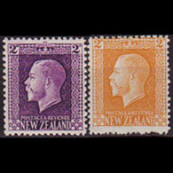 NEW ZEALAND 1915 - Scott# 146-7 King 2p MNH Two Short Perf. - Unused Stamps