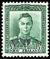 NEW ZEALAND 1938 - Scott# 226 King Emerald 1/2p LH - Unused Stamps