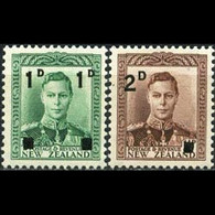 NEW ZEALAND 1940 - Scott# 242-3 King Surch. Set Of 2 MNH - Neufs