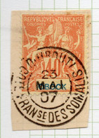 37CRT347 - OBOCK 1892 ,  Yvert N. 41 Usato. Annullo DJIBOUTI COTE SOMALIS - Used Stamps