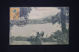 SIAM - Affranchissement Chulalongkorn 1er Sur Carte Postale De Singapore Pour Paris En 1912  - L 96766 - Siam