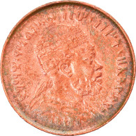 Monnaie, Éthiopie, Menelik II, 1/32 Birr, 1889, TB+, Copper Or Brass, KM:11 - Etiopia