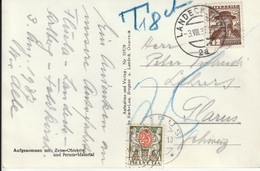Autriche Carte Taxée En Suisse 1937 - Covers & Documents