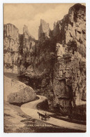 CHEDDAR CLIFFS, Castle Rock - Photochrom Sepiatone 7608 - Cheddar