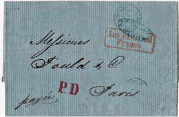 "St. Petersburg "1864, " Aus Russland-Franco ", Selt. " PD " In Lila , A4790 - ...-1857 Préphilatélie