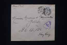 HONG KONG - Enveloppe De Hong Kong Pour Hong Kong En 1940 Avec Cachet De Censure - L 96787 - Covers & Documents