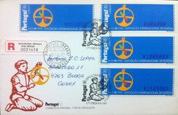 Portugal - ATM Machine Stamps - FDC (cover) - Portugal'98 Exposição De Filatelia - Circulated, Registered, Cancel Braga - Máquinas Franqueo (EMA)