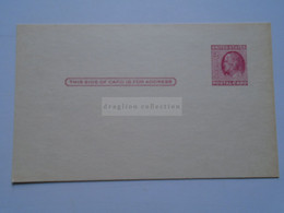 D178818   USA -Postal Stationery Ca 1940   Franklin 2 Cents   Not Used - 1941-60