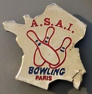 A.S.A.I. BOWLING PARIS - FRANCE - CARTE - QUILLES  -              (22) - Bowling