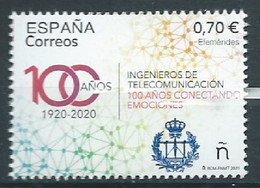 ESPAGNE SPANIEN SPAIN ESPAÑA  2021 100 YEARS TELECOMMUNICATION ENGINEERS MNH ED 5480 MI 5530 YT 5235 SC 4509 SG 5480 - Nuovi